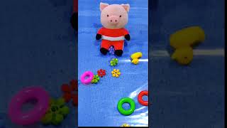 🤫🤪Porky the piggy ◀️Reverse video ASMR reversevideo asmr playyime colorfulstuffs [upl. by Archibaldo]