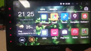 custom Google Maps on JOYING 101 inch single din android car radio stereo GPS navigation [upl. by Michella264]