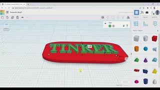 Custom Keychain design in TinkerCAD [upl. by Eseeryt875]