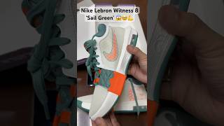 Nike Lebron Witness 8 ‘Sail Green’ unboxing nikeshoes lebronjames witness8 lebronwitness nike [upl. by Notfol]