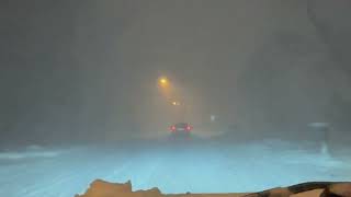 DRIVING IN WHITEOUT CONDITIONS [upl. by Nami]