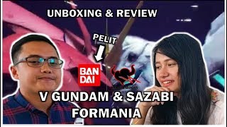 UNBOXING amp REVIEW  BAYAR FULL DAPAT SEBAGIAN  V Gundam amp Sazabi Formania [upl. by Pomcroy]