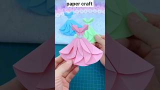 Paper craft idea👗💞shorts craft [upl. by Cressler]