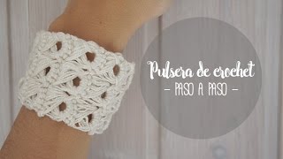 Pulsera de crochet paso a paso [upl. by Shermie]