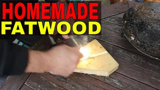 How to Make Homemade Fatwood Sticks  bushcraft Fire Starter [upl. by Alle]