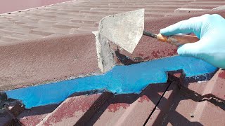 Roof Pointing With Flexible Mortar  DYI My Tips [upl. by Pallaten188]