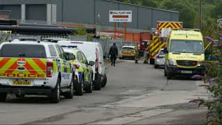 Light Aircraft Crashes at Derbyshire Industrial Estate [upl. by Leuname]