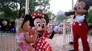 Karlie hugs Minnie and Mickey [upl. by Esir]