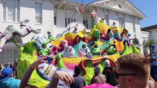 Mardi Gras Parade in Mobile Alabama 2019 [upl. by Oballa248]