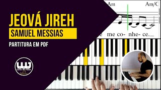 Jeová Jireh  Piano Solo  Partitura em PDF [upl. by Hilliary694]