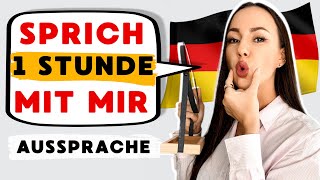 🗣️Sprich mit mir 1 Stunde Deutsch lernen verbessere deine Aussprache und deinen Wortschatz [upl. by Atsillak298]