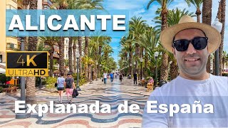 Did you see this before in Alicante  Passeig Esplanada dEspanya  4K Walkthrough [upl. by Udenihc699]