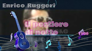 Enrico Ruggeri Il portiere di notte  karaoke [upl. by Karlin]