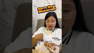 Corn Dog Mozzarella‼️ youtubeshorts shortvideo corndog foodie videoshort [upl. by Reynold]