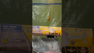 Installing Ceiling Brace and Box Kit carpentary carpenter electrical youtubeshorts [upl. by Neelia]