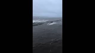 Lake Superior delivers huge waves [upl. by Etsirk]