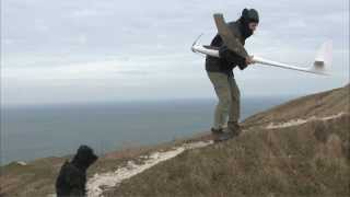 Vol de pente au Cap Blanc Nez  Un Alpina 4001 Tangent en pleine tempête [upl. by Mont]