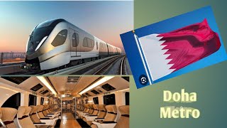 Doha MetroDoha Metro train Qatar [upl. by Guimond]