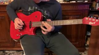 Muse Hysteria  Manson Cort Red Sparkle Guitar Cover [upl. by Entsirhc]