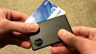 Tile Slim  Bluetooth Wallet Tracker Review [upl. by Eihtak]