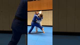 Imitation of O Soto Gari feint then Sasae Tsurikomi Ashi followed by a change in throw direction [upl. by Izogn]