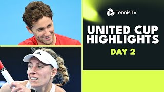 Ruud vs Griekspoor Sonego v Zverev Kerbers Return and Swiatek  United Cup 2024 Day 2 Highlights [upl. by Tuinenga]