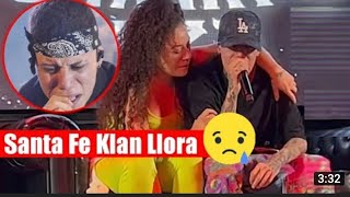 SANTA FE KLAN LLORA POR CANCIÓN DEDICADA A SU MAMA  JR MUSIC [upl. by Alegna]