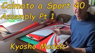 Assembly Pt 1  Calmato Alpha Sport 40 ARF  Radio Control Aeroplane by Kyosho Japan Models Vietnam [upl. by Ambrosane770]