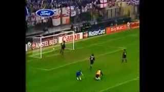 Dennis Wise goal against Milan AC and the song [upl. by Eetnod]