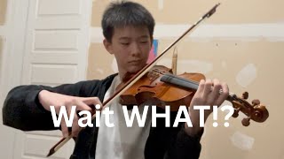 When you play Pag 24 holding the bow upside down twosetviolin [upl. by Biron769]