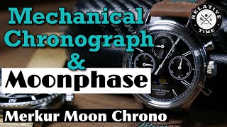 Lunar Orbit  Pierre Paulin Dress Chronograph Moonphase Review Merkur [upl. by Ellennahc]