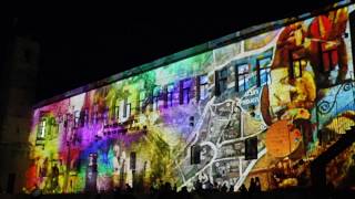 WATCH The History Of Tzfat Projected on Its Ancient stone Walls [upl. by Whitcomb188]