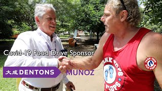 Covid19 food drive sponsor Dentons Munoz Law Firm Liberia and San Jose Costa Rica [upl. by Aihsoj]