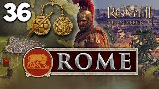 IOLEI INVASION Total War Rome II  Rise of the Republic  Rome Campaign 36 [upl. by Aniryt]