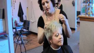 How to do a quick and sassy womens short hairstyle [upl. by Drolet]