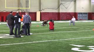 TJ Yeldon Runs the 40Yard Dash at Alabamas Pro Day [upl. by Atnahsal692]