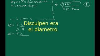 Diámetro de un eje macizo Resistencia de materiales [upl. by Htederem]