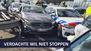 Politie  Gestolen auto  Verdachte wil niet stoppen  Team verkeer Amsterdam amp Infra NoordWest [upl. by Hewitt]