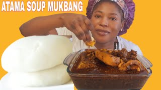 ATAMA SOUP WITH FUFU MUKBANG ASMR EATING SHOW [upl. by Inalial786]