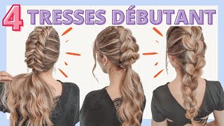 TUTO TRESSE ♡ Belle tresse facile a faire ♡ coiffure simple et belle avec tresse ♡ tresses DEBUTANT [upl. by Llevad]