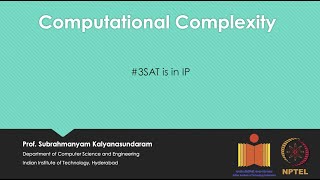 mod12lec60  3SAT is in IP [upl. by Valenba]