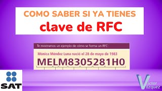 ➡️➡️Como saber si ya tienes una clave de RFC con homoclave 💡🔔CONSULTAR con CURP y otras opciones💡🔔 [upl. by Anatlus]