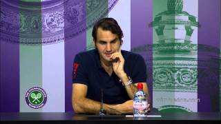 Roger Federer Second Round Press Conference [upl. by Anaeel618]