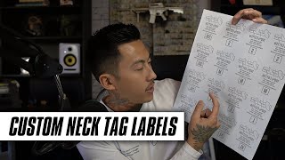 Custom Neck Labels for Your Clothing Brand  TShirt Neck Tag Labels [upl. by Gustav]