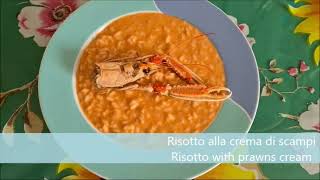 Risotto alla crema di scampiRice with prawns cream [upl. by Ennovihs]