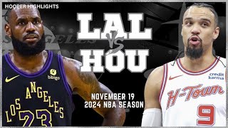 Los Angeles Lakers vs Houston Rockets Full Game Highlights  Nov 19  2024 NBA Season [upl. by Anifad]