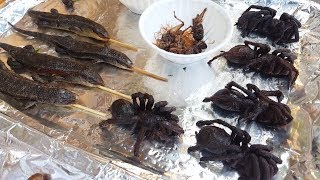 Amazing STREET FOOD VIETNAM  EAT SCORPIONS WORM INSECTS [upl. by Armalda]