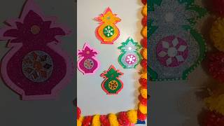 DIY diwali decoration ideas 2024wall decor DIY from waste material kalash [upl. by Liz825]