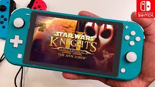 Star Wars Knights of the Old Republic II The Sith Lords Nintendo Switch LITE Gameplay [upl. by Geordie]