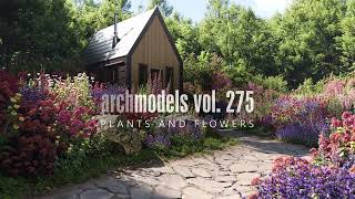 3D flowers for your garden  Archmodels vol 275 Launch trailer [upl. by Anikes504]